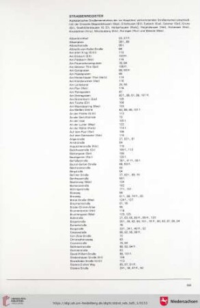Strassenregister