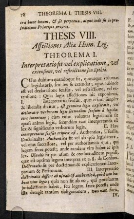 78-88, Thesis VIII
