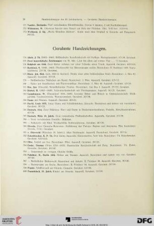 Gerahmte Handzeichnungen (Nr. 774-847)