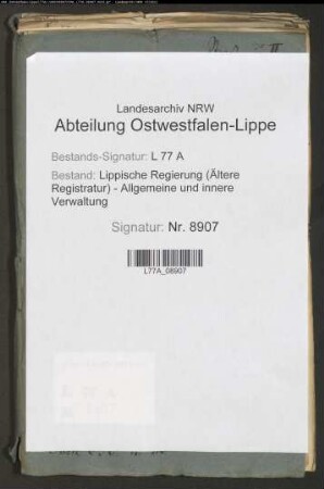 Straßenzug II.- Distrikt 2 Grenze der Stadt Salzuflen bis Grastrup