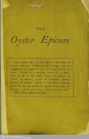 The Oyster Epicure