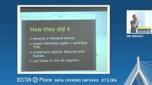 Why would they need a CMS?: A demo of Plone's through the web customization tool.