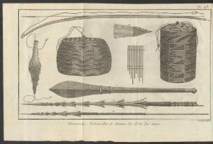 Pl. 23 Ornemens, Ustensiles et Armes des Isles des Amis.