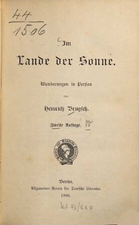 Im Lande der Sonne