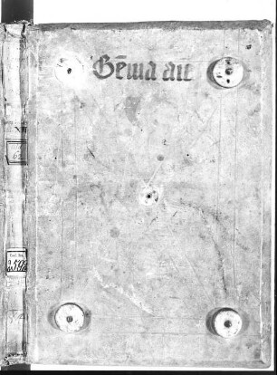 Honorii (Augustodunensis) Gemma animae. In fronte codicis legitur: "Frater Dominicus Ohselhart procuravit B. V. Mariae in Alderspach a. M. CCC. XIIII." - BSB Clm 2592