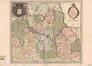 Karte der Niederlausitz, 1:180 000, Kupferstich., um 1724 : Accuratissima Marchionatus Lusatiae Inferioris Descriptio : Mit Königl. Preussischen Allergnädigsten Privilegio / gezeichnet von J. P. F. von Gundling. G. P. Busch sculpsit et excudit. - [Ca. 1:180 000]. - Berolini , [um 1724]. - 1 Kt. : kolor. Kupferst. ; 55 x 47 cm