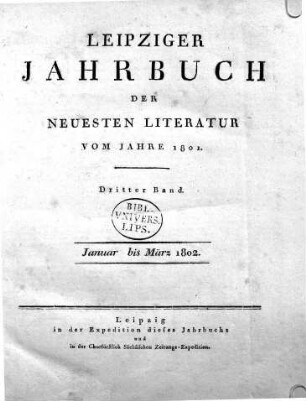 1802: Leipziger Literaturzeitung