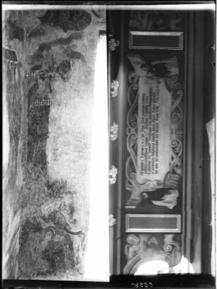 Daisendorf Wegkapelle Sankt Martin Südostfenster Wandmalerei