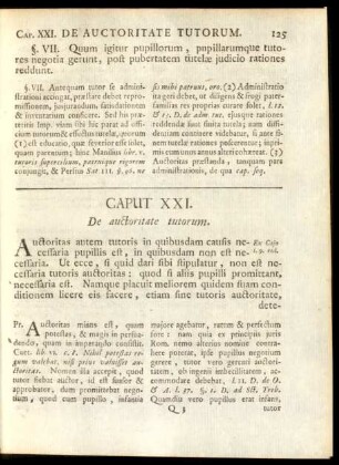 Caput XXI. De auctoritate tutorum