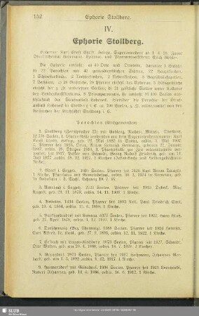 IV. Ephorie Stollberg