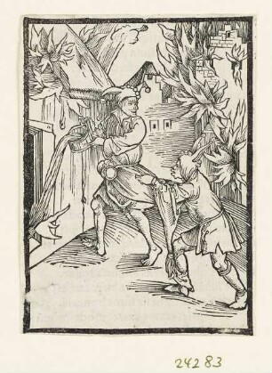 Syn selbs vergessen, aus: Sebastian Brant, "Stultifera Navis", Basel 1498, S. LXVI recto