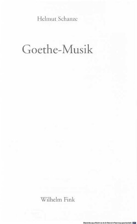 Goethe-Musik