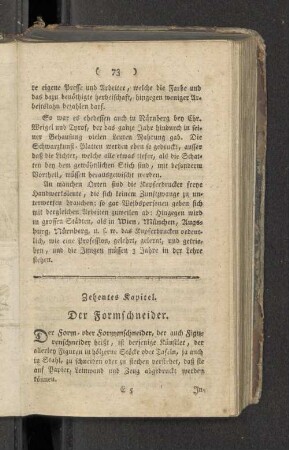 Zehentes Kapitel. Der Formschneider.