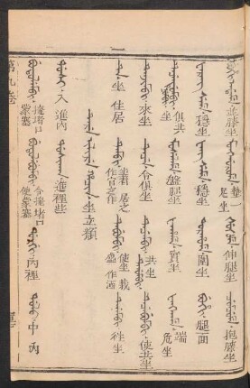 Tere ilire hacin = 坐立類