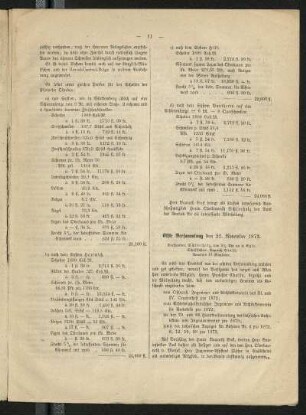 Elfte Versammlung den 22. November 1873