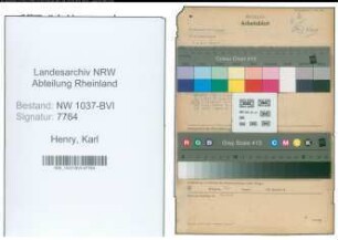 Entnazifizierung Karl Henry , geb. 06.08.1905 (Polizeibeamter)