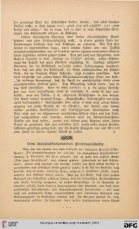 Vom literaturhistorischen Prokrustesbette