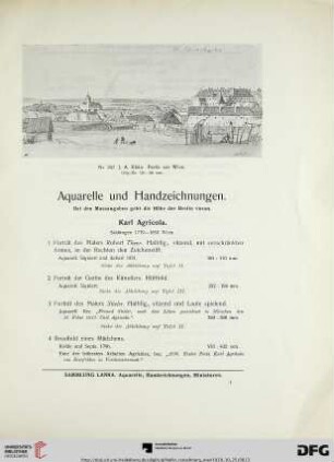 Aquarelle und Handzeichnungen (Nr. 1-442)