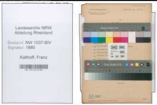 Entnazifizierung Franz Kalthoff , geb. 07.01.1895 (Anstaltsinspektor)