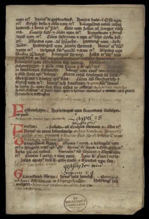 Eigenleuteverzeichnis des Klosters Spieskappel