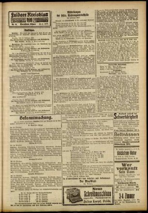 Zweite Ausgabe vom Samstag, den 22. Februar 1919.