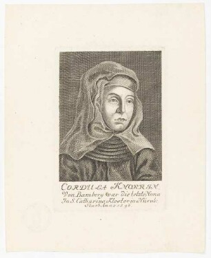 Bildnis der Cordula Knorr