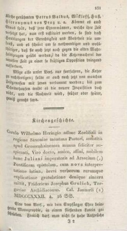 131-133 Kirchengeschichte