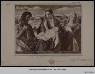 Maria mit dem Kind und zwei Heiligen - Sacra Conversazione Giovanelli