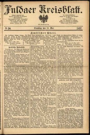 Ausgabe vom Dienstag, den 18. Mai 1897.