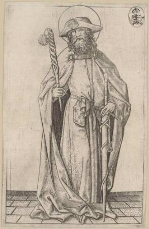 Der heilige Jakobus der Ältere (aus der Folge: Der Heiland und die zwölf Apostel stehend)