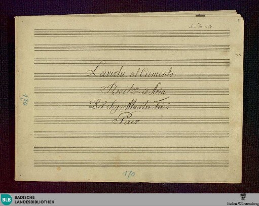 Griselda. Excerpts - Don Mus.Ms. 1512