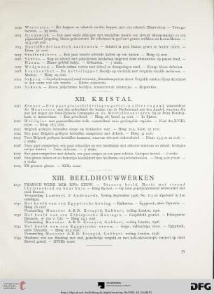 XII. Kristal (Nr. 1021-1029)