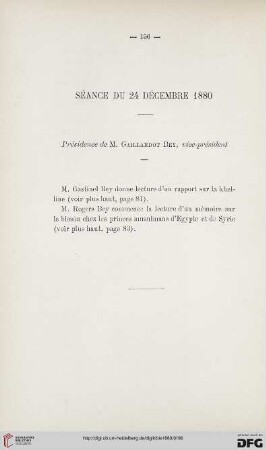 Séance du 24 décembre 1880