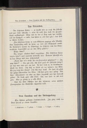 Vom Hausbau und der Verkoppelung.