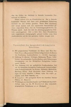 Verzeichnis der hauptsächlich benutzten Literatur.