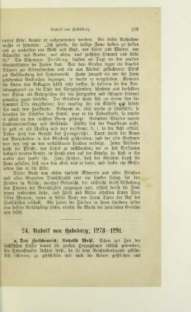 24. Rudolf von Habsburg; 1273 - 1291