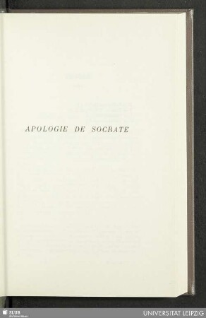 Apologie De Socrate
