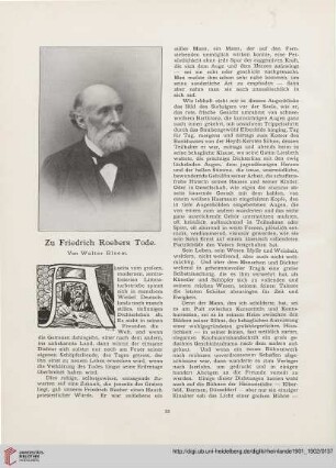 3: Zu Friedrich Roebers Tode