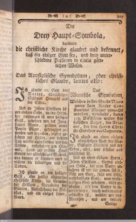 Die Drey Haupt-Symbola