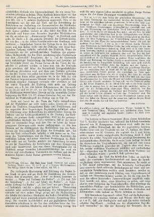 423-424 [Rezension] Das Buch Jesus Sirach