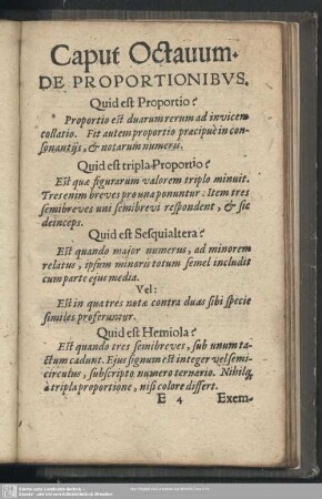 Caput Octavum. De Proportionibus