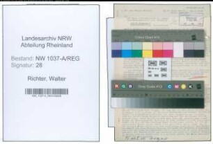 Entnazifizierung Walter Richter , geb. 00.00.0000 (Jurist)