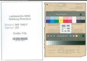 Entnazifizierung Fritz Dudde , geb. 01.08.1905 (Zollsekretaer)