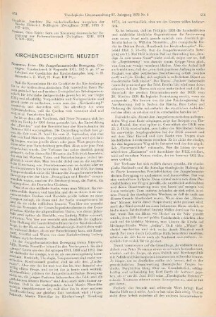 453-456 [Rezension] Neumann, Peter, Die Jungreformatorische Bewegung