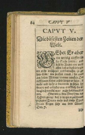 Caput V. Die bösesten Zeiten der Welt.