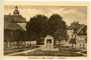 Frauenstein. Dreikönigsdenkmal auf dem Markt