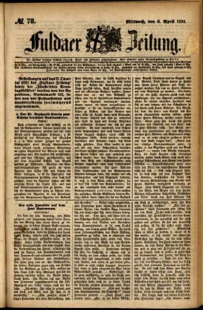 Ausgabe vom Mittwoch, den 06. April 1881.