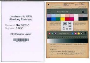 Entnazifizierung Josef Strathmann, geb. 17.04.1918 (Kaufmann)