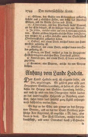 Anhang vom Lande Hadeln