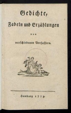 Gedichte, Fabeln und Erzählungen von verschiedenen Verfassern